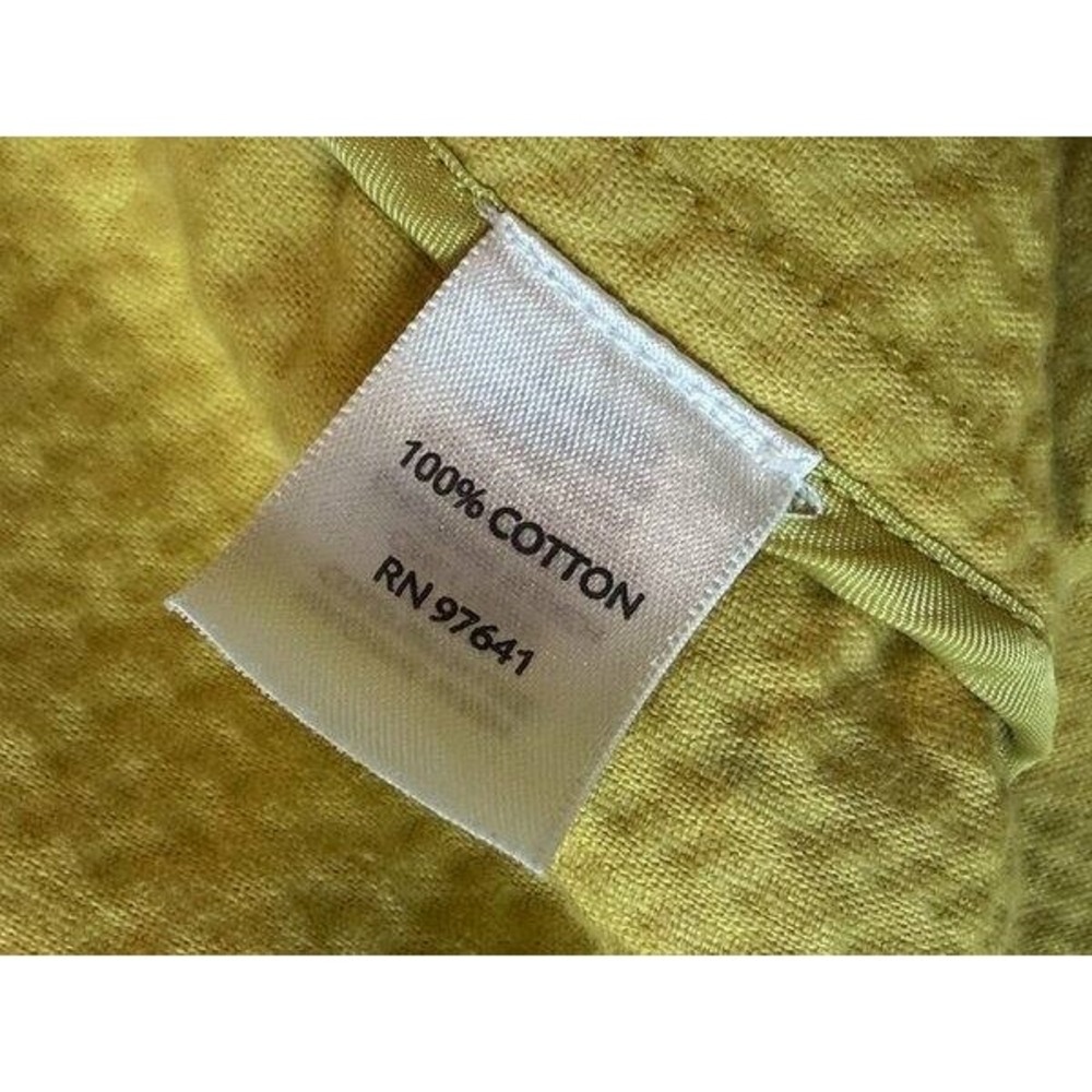 J Jill Chartreuse Corduroy Button Front Jacket Pleated Back Pockets Size L - Picture 11 of 11